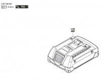 Bosch 2 607 336 875 BAT612 Slide-In Accu Package Spare Parts